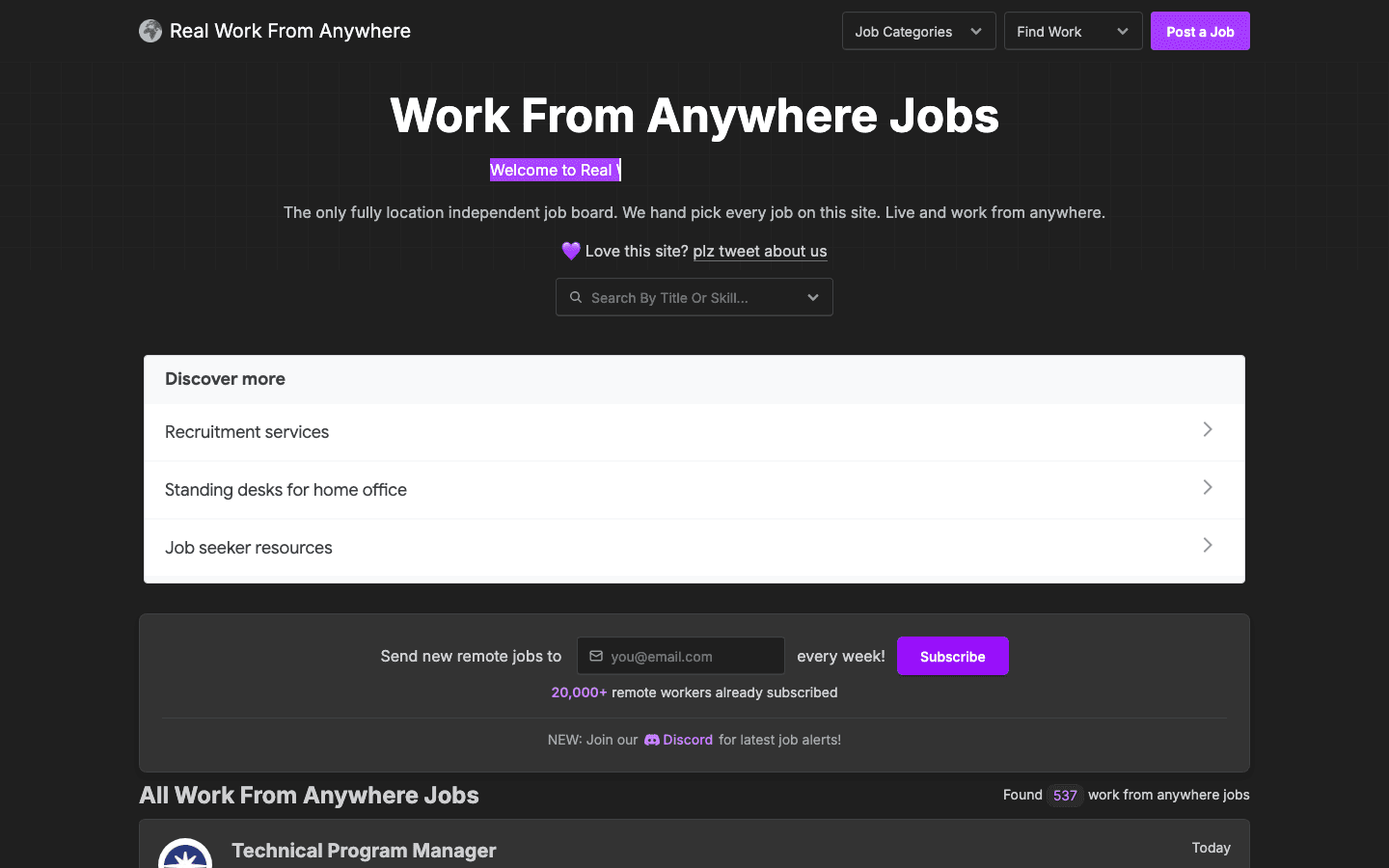 Work From Anywhere Jobs